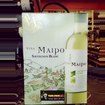 Vang Chile Vina Maipo Sauvignon Blanc Bịch 3L bn1