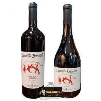 Vang Chile ESPIRITU INDOMITO RESERVA CARMENERE - REBELDE SYRAH