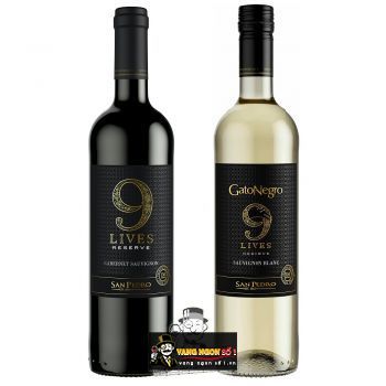 Vang Chile Gato Negro 9 Lives San Pedro Reserve Đỏ - Trắng