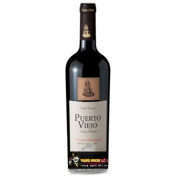 Vang Chile Mác gỗ Puerto Viejo Cabernet Sauvignon