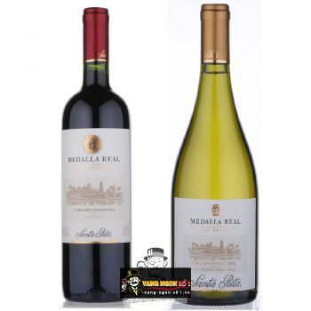 Vang Chile Medalla Real Santa Rita Đỏ - Trắng