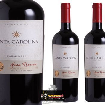 Vang Chile Santa Carolina Gran Reserva Carmenere, Cabernet Sauvignon, syrah