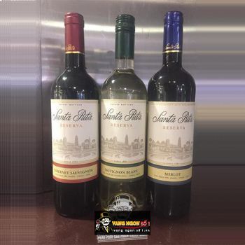 Vang Chile Santa Rita Reserva Đỏ - Trắng