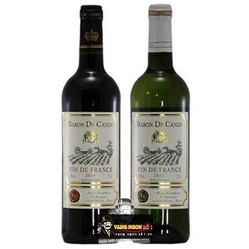 Vang Pháp Baron de Cande France đỏ - trắng uống ngon