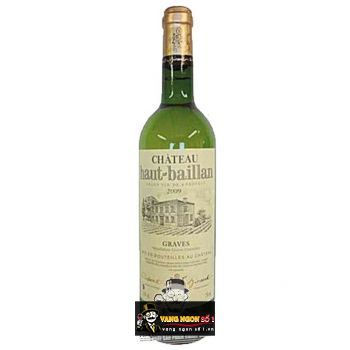 Vang Pháp Chateau Haut-baillan Graves Blanc