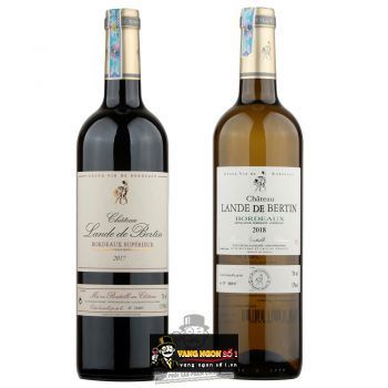 Vang Pháp CHATEAU LANDE DE BERTIN BORDEAUX ĐỎ - TRẮNG