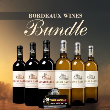 Vang Pháp Grand Bateau Bordeaux Đỏ - Trắng