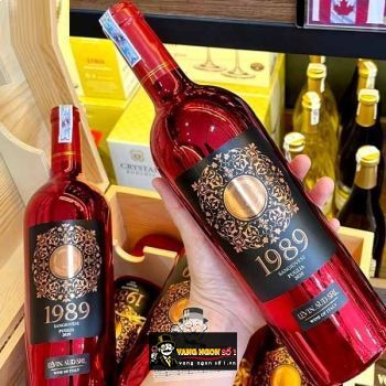 Rượu vang 1989 Nhãn Đỏ - Nhãn vàng bn1