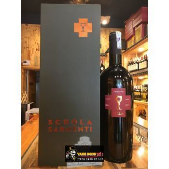 Vang Ý Chén thánh Schola Sarmenti Armentino Rosso Salento