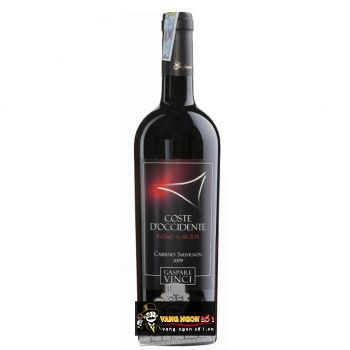 Vang Ý Gaspare Vinci D’occidente Cabernet Sauvignon 2009