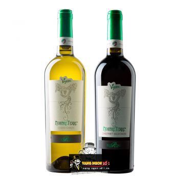 Vang Ý Nostre Terre Varietal Vegan Đỏ - Trắng